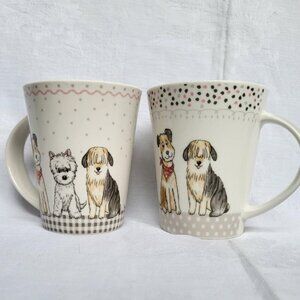 Pair of Casa Signature Dog Mugs